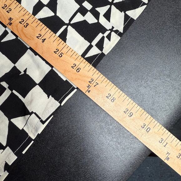 ELOQUII Womens Plus Size 18 Geometric Tie Neck Button Up Business Casual Blouse - Picture 4 of 12